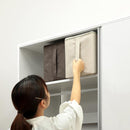 収納ボックス 収納ケース 取っ手付き ダブルファスナー 小物入れ ファブリックケース 衣装ケース リビング アイボリー 白系 グレー ブラウン 茶色 アースカラー 【納期A】【toh-356457】