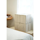 収納ボックス 収納ケース 取っ手付き ダブルファスナー 小物入れ ファブリックケース 衣装ケース リビング アイボリー 白系 グレー ブラウン 茶色 アースカラー 【納期A】【toh-356457】