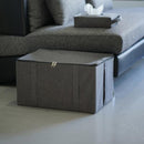 収納ボックス 収納ケース 取っ手付き ダブルファスナー 小物入れ ファブリックケース 衣装ケース マルチ収納 アイボリー 白系 グレー ブラウン 茶 アースカラー 【納期A】【toh-356463】