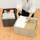 収納ボックス 収納ケース 取っ手付き ダブルファスナー 小物入れ ファブリックケース 衣装ケース マルチ収納 アイボリー 白系 グレー ブラウン 茶 アースカラー 【納期A】【toh-356463】