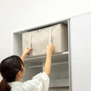 収納ボックス 収納ケース 取っ手付き ダブルファスナー 小物入れ ファブリックケース 衣装ケース マルチ収納 アイボリー 白系 グレー ブラウン 茶 アースカラー 【納期A】【toh-356463】