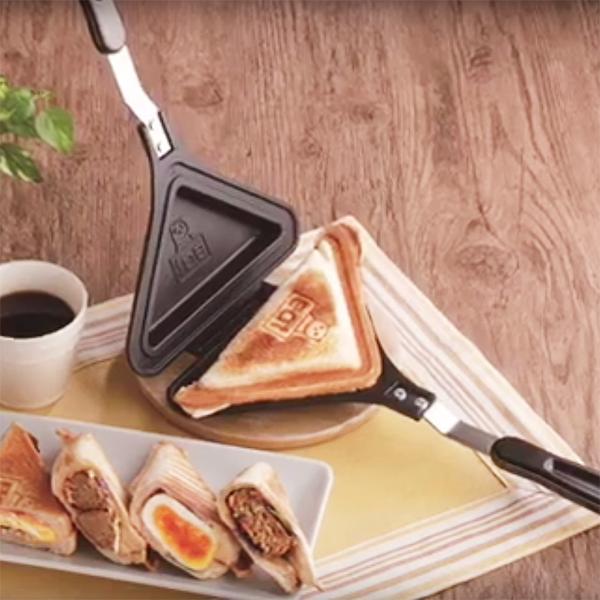 ホットサンドメーカー 食パン1枚用 おしゃれ かわいい 少量 分解 解体 洗える ガス火専用 キャンプ アウトドア おしゃれ 日本製 国産 【納期A】【toh-357705】
