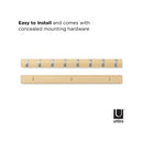 ウォールフック 8連 ウォールハンガー 壁掛け 壁面 スリム おしゃれ スタイリッシュ インテリア 映える 省スペース コンパクト 玄関 リビング 寝室 【納期A】【toh-357926】