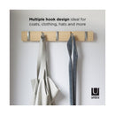 ウォールフック 5連 ウォールハンガー 壁掛け 壁面 スリム おしゃれ スタイリッシュ インテリア 映える 省スペース コンパクト 玄関 リビング 寝室 【納期A】【toh-357932】