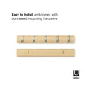 ウォールフック 5連 ウォールハンガー 壁掛け 壁面 スリム おしゃれ スタイリッシュ インテリア 映える 省スペース コンパクト 玄関 リビング 寝室 【納期A】【toh-357932】