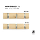 ウォールフック 5連 ウォールハンガー 壁掛け 壁面 スリム おしゃれ スタイリッシュ インテリア 映える 省スペース コンパクト 玄関 リビング 寝室 【納期A】【toh-357932】