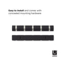 ウォールフック 5連 壁掛け 壁面 スリム ウォールハンガー おしゃれ スタイリッシュ インテリア 映える 省スペース コンパクト 玄関 リビング 寝室 【納期A】【toh-357935】