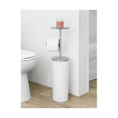 トイレットペーパースタンド トイレットペーパー収納 ラック 自立式 小物置き スタイリッシュ おしゃれ スリム 省スペース コンパクト 天板 トレー 【納期A】【toh-358260】