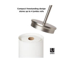 トイレットペーパースタンド トイレットペーパー収納 ラック 自立式 小物置き スタイリッシュ おしゃれ スリム 省スペース コンパクト 天板 トレー 【納期A】【toh-358260】