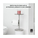 トイレットペーパースタンド トイレットペーパー収納 ラック 自立式 小物置き スタイリッシュ おしゃれ スリム 省スペース コンパクト 天板 トレー 【納期A】【toh-358260】