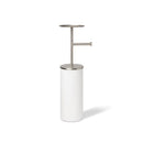 トイレットペーパースタンド トイレットペーパー収納 ラック 自立式 小物置き スタイリッシュ おしゃれ スリム 省スペース コンパクト 天板 トレー 【納期A】【toh-358260】