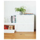 コンテナボックス ワイド 横向き 収納ボックス 収納ケース 折りたたみ 折り畳み おしゃれ インテリア 小物入れ ホワイト 白 ブラック 黒 倉庫 車庫 45L 【納期A】【toh-358897】