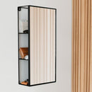 ミラー 鏡 壁掛け ウォールミラー 洗面所 壁面 収納棚 ウォールラック 3段 おしゃれ スタイリッシュ 玄関 リビング オフィス umbra アンブラ 【納期A】【toh-359004】