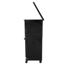 ごみ箱 ゴミ箱 2段 分別 キャスター付き ふた付き 蓋 白 ホワイト 黒 ブラック おしゃれ スタイリッシュ スリム 容量 55L キッチン リビング 【納期A】【toh-359407】