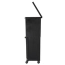 ゴミ箱 2段 分別 キャスター付き ごみ箱 キッチン リビング ふた付き 蓋 白 ホワイト 黒 ブラック おしゃれ スタイリッシュ スリム 容量 36L 【納期A】【toh-359409】