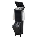 ゴミ箱 2段 分別 キャスター付き ごみ箱 キッチン リビング ふた付き 蓋 白 ホワイト 黒 ブラック おしゃれ スタイリッシュ スリム 容量 36L 【納期A】【toh-359409】