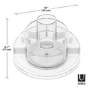 オーガナイザー トレイ トレー 円形 丸型 小物収納 回転式 洗面所 ランドリー コンパクト コスメボックス 入れ物 化粧品 おしゃれ ブランド Umbra アンブラ 【納期A】【toh-364862】