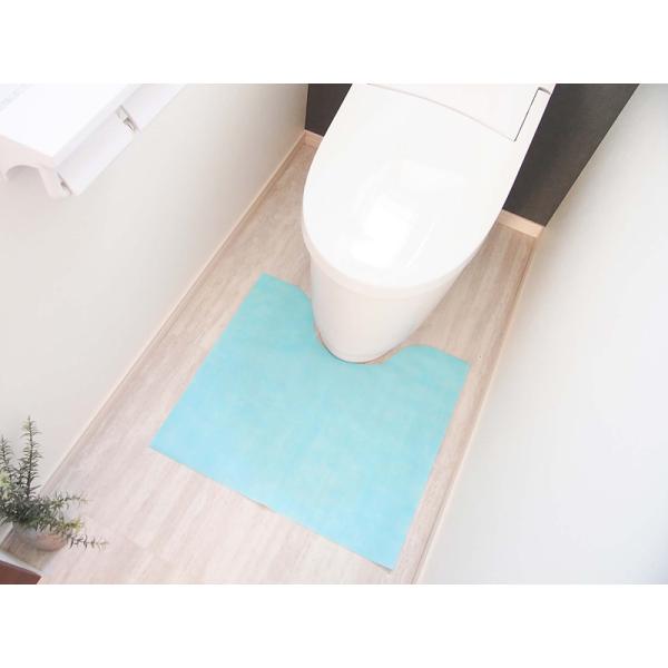 トイレマット 15枚セット 使い捨て 簡易 トイレ 床マット 床シート 撥水 家庭用 業務用 滑り止め すべり止め 感染症対策 カフェ レストラン オフィス 会社 職場 【納期A】【toh-367195】