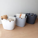 ロープバスケット 収納 ボックス かばん 籠 カゴ バスケット おしゃれ インテリア 小物入れ リビング ダイニング 持ち手 北欧 ナチュラル カントリー 【納期A】【toh-370203】