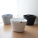 ロープバスケット 収納 ボックス かばん 籠 カゴ バスケット おしゃれ インテリア 小物入れ リビング ダイニング 持ち手 北欧 ナチュラル カントリー 【納期A】【toh-370203】