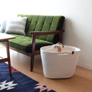 ロープバスケット 収納 ボックス かばん 籠 カゴ バスケット おしゃれ インテリア 小物入れ リビング ダイニング 持ち手 北欧 ナチュラル カントリー 【納期A】【toh-370203】