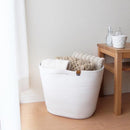 ロープバスケット 収納 ボックス かばん 籠 カゴ バスケット おしゃれ インテリア 小物入れ リビング ダイニング 持ち手 北欧 ナチュラル カントリー 【納期A】【toh-370203】