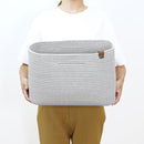 ロープバスケット 収納ボックス カバン マルチボックス 籠 カゴ バスケット おしゃれ インテリア 小物入れ リビング ダイニング 北欧 ナチュラル カントリー 【納期A】【toh-370206】