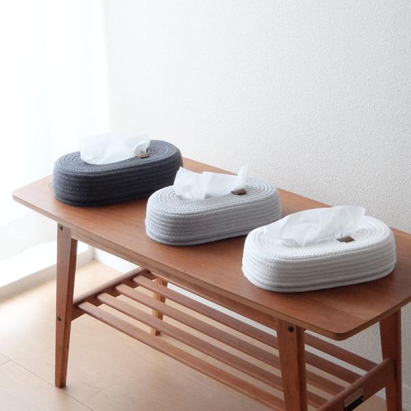 ティッシュカバー おしゃれ 北欧 ナチュラル カントリー ロープ 傷防止 キズ防止 【納期A】【toh-370209】