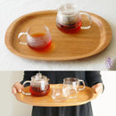 トレー 木製 トレイ お盆 約40cm 楕円形 食器 天然木 ナチュラル おしゃれ カントリー調 カフェ風 北欧 インテリア キントー kinto 【納期A】【toh-375107】
