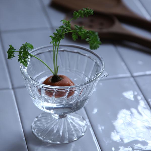 ガラス容器 水耕栽培 野菜 植物 花瓶 カップ フラワーベース インテリアグリーン 観葉植物 家庭菜園 キッチン プランター リサイクル 再生野菜 へた 根っこ 【納期A】【toh-377422】