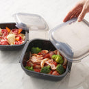 調理容器 保存容器 セット 電子レンジ オーブン 対応 耐熱容器 蒸し調理 茹で調理 煮調理 焼調理 炒め調理 炊き料理 加熱 ボウル 調理用 ボール 蓋 ふた付き 【納期A】【toh-380704】