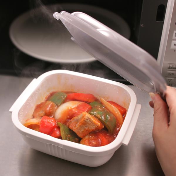 調理容器 セット 保存容器 電子レンジ対応 オーブン 耐熱容器 蒸す 茹でる 煮る 焼く 炒める 炊く 蒸気 スチーム 加熱調理 ボウル 調理用 ボール 蓋 ふた付き 【納期A】【toh-380707】