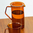 水差し ピッチャー ウォータージャグ 耐熱ガラス 750ml 熱湯 対応 お湯 お茶 麦茶 キッチン 冷蔵庫 シリコーンパッキン付き 蓋 おしゃれ レトロ キントー kinto 【納期A】【toh-381121】