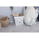 スツール 収納スペース ミッフィ miffy 収納できる 座れる イス 椅子 ベンチ 腰掛け おしゃれ 北欧 かわいい インテリア ホワイト 白 グレー 【納期A】【toh-382110】