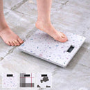 体重計 おしゃれ ヘルスメーター 珪藻土 速乾 石綿 アスベスト 不使用 安心 安全 おしゃれ タータンチェック ウシ 牛 かわいい デザイン デジタル 表示 【納期A】【toh-382155】