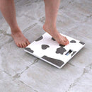 体重計 おしゃれ ヘルスメーター 珪藻土 速乾 石綿 アスベスト 不使用 安心 安全 おしゃれ タータンチェック ウシ 牛 かわいい デザイン デジタル 表示 【納期A】【toh-382155】