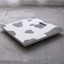 体重計 おしゃれ ヘルスメーター 珪藻土 速乾 石綿 アスベスト 不使用 安心 安全 おしゃれ タータンチェック ウシ 牛 かわいい デザイン デジタル 表示 【納期A】【toh-382155】