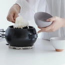 土鍋 炊飯鍋 ご飯鍋 3合炊き しゃもじ付き 萬古焼 陶器 ガス火対応 直火対応 おしゃれ かわいい 和風 昔ながら モダン デザイン 日本製 【納期A】【toh-382681】