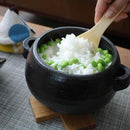 土鍋 炊飯鍋 ご飯鍋 3合炊き しゃもじ付き 萬古焼 陶器 ガス火対応 直火対応 おしゃれ かわいい 和風 昔ながら モダン デザイン 日本製 【納期A】【toh-382681】