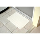 バスマット 珪藻土 速乾 おしゃれ 北欧 ホワイト 白 ブルー 青 石綿 アスベスト 不使用 安全 安心 格子柄 シンプル デザイン 60×40cm 【納期A】【toh-383118】