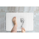 バスマット 珪藻土 速乾 おしゃれ 北欧 ホワイト 白 ブルー 青 石綿 アスベスト 不使用 安全 安心 格子柄 シンプル デザイン 60×40cm 【納期A】【toh-383118】