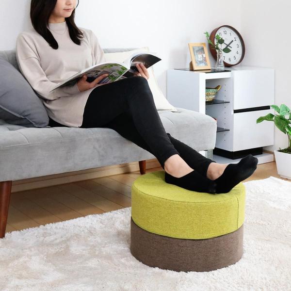 クッション 直径40cm 座布団 フロアクッション 座椅子 ウレタン 低反発 高反発 フロアマット オットマン 足置き 円 丸 おしゃれ インテリア 北欧 デザイン 【納期A】【toh-385193】