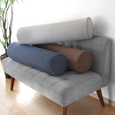 クッション 円柱型 抱きまくら 抱き枕 円柱形 ウレタン 成型 へたりにくい 耐久性 弾力 クッション性 カバー 取り外し 洗える ウォッシャブル 腰当て 膝上 【納期A】【toh-385199】