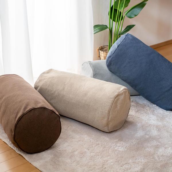 クッションカバー カバーのみ 円柱型 抱きまくら 抱き枕 気持ちいい 洗える ウォッシャブル 座布団 ふとん 敷布団 掛け布団 コンパクト 収納 省スペース 【納期A】【toh-385204】