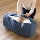 クッションカバー カバーのみ 円柱型 抱きまくら 抱き枕 気持ちいい 洗える ウォッシャブル 座布団 ふとん 敷布団 掛け布団 コンパクト 収納 省スペース 【納期A】【toh-385204】