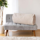 クッションカバー カバーのみ 円柱型 抱きまくら 抱き枕 気持ちいい 洗える ウォッシャブル 座布団 ふとん 敷布団 掛け布団 コンパクト 収納 省スペース 【納期A】【toh-385204】