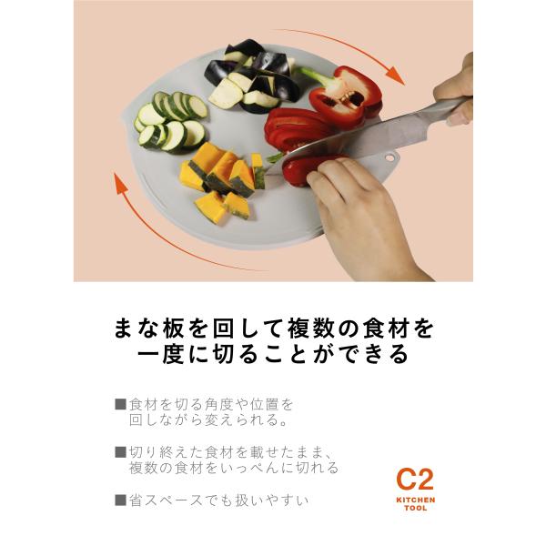 まな板 円形 丸型 円型 丸形 丸い 真名板 俎板 カットボード 使いやすい 抗菌 食器洗浄機対応 滑り止め すべり止め 軽量 軽い 省スペース 日本製 【納期A】【toh-391010】