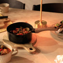 ミルクパン 直径 サイズ 16cm IH対応 ガス火 直火対応 フライパン アルミニウム合金 セラミック加工 汚れにくい アウトドア キャンプ 熱伝導率 火が通りやすい 【納期A】【toh-391013】