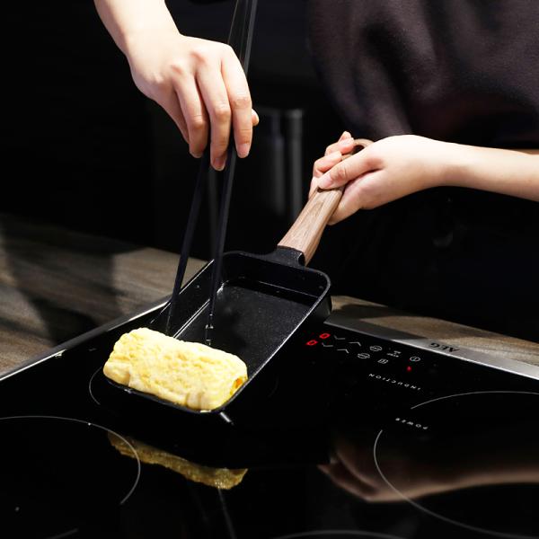 玉子焼き器 卵焼き器 フライパン サイズ 16cm IH対応 ガス火 直火対応 アルミニウム合金 セラミック加工 汚れにくい アウトドア キャンプ 熱伝導率 高い 【納期A】【toh-391014】