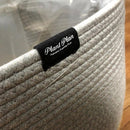 プランターカバー 鉢カバー 7号 8号 サイズ対応 ロープ おしゃれ ナチュラル かわいい 観葉植物 インテリアグリーン フローリング傷防止 カジュアル カフェ風 【納期A】【toh-394675】